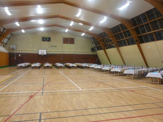 préparatifs de la salle terminés